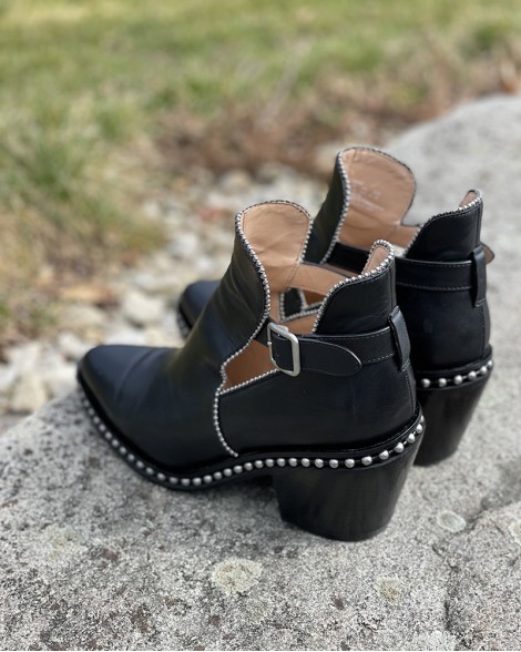Boty dámské Coach COWBOY BOOTS PIPA černé